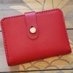 ScapeGrace Red Leather Wallet